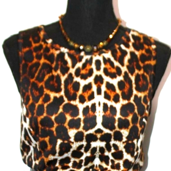 Gianni Bini Leopard Print Sleeveless Dress - Picture 4 of 12
